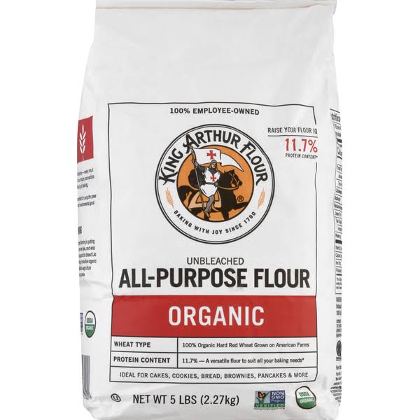 King Arthur Flour Unbleached 100 Organic All Purpose Flour 5 lbs.