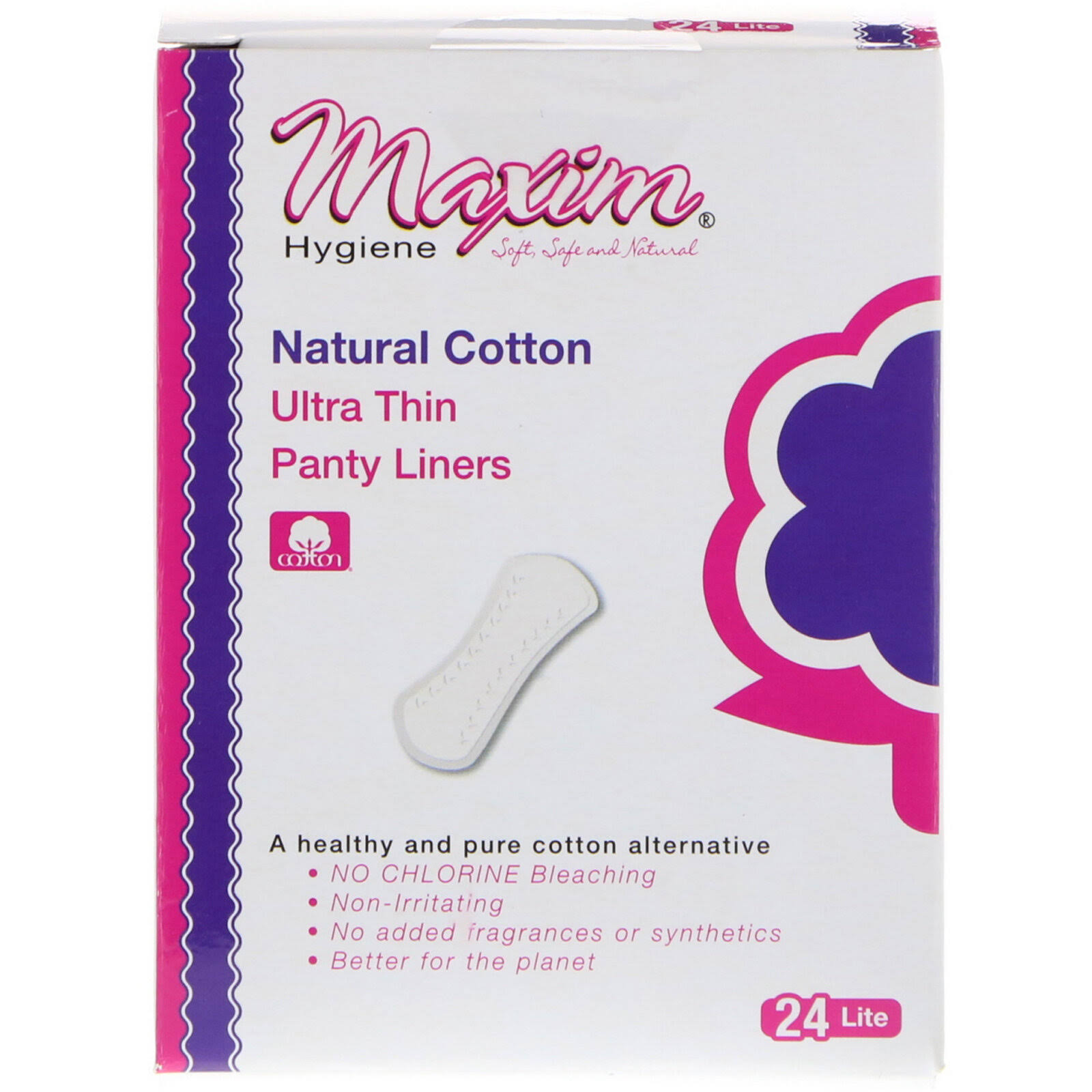 Maxim Hygiene Products Ultra Thin Contour Pantyliners - x24