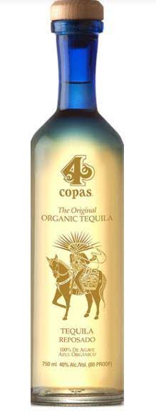 4 Copas Organic Reposado Tequila - 750 ml