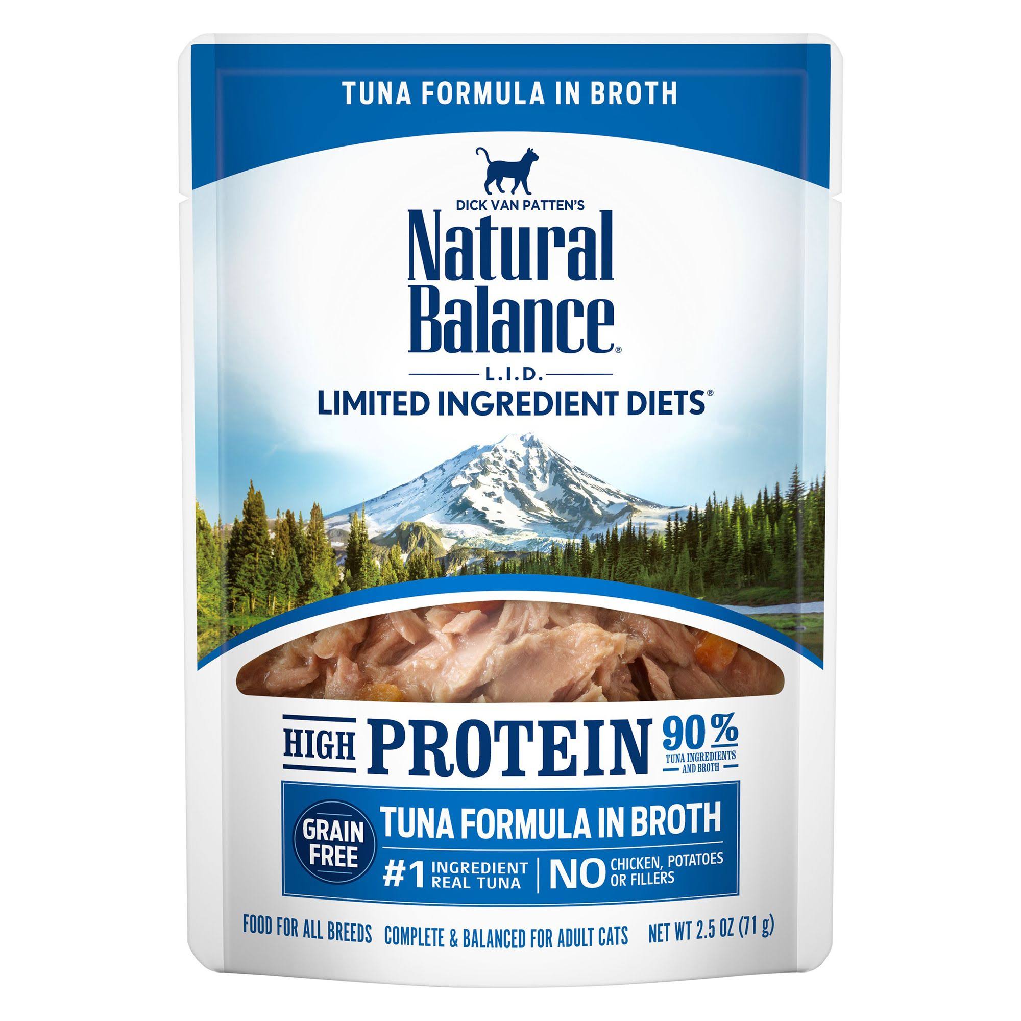 Natural Balance Limited ingredients diets Cat Food, Tuna Formula In Broth, Adult - 2.5 oz