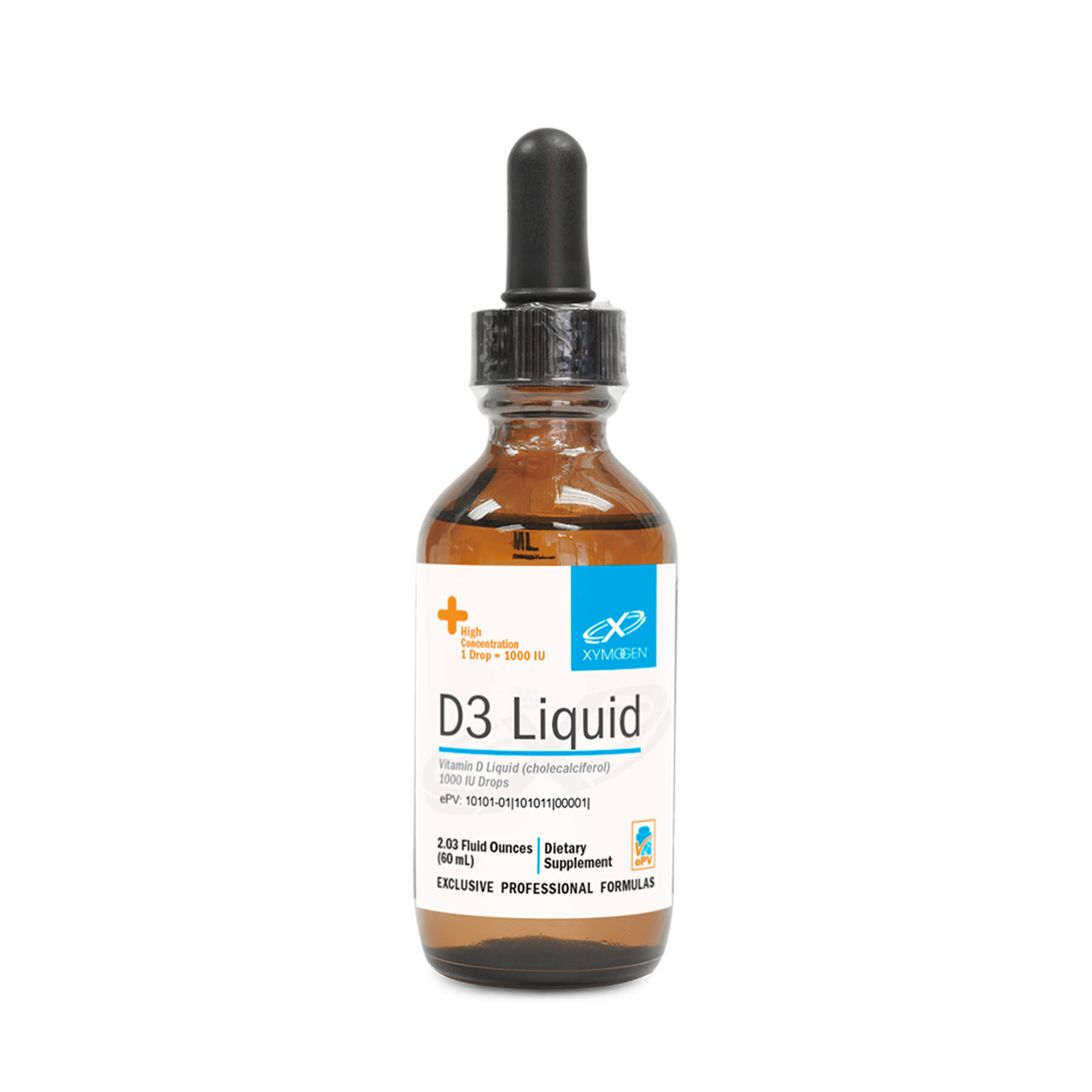 Xymogen D3 Liquid Dietary Supplement - 2oz