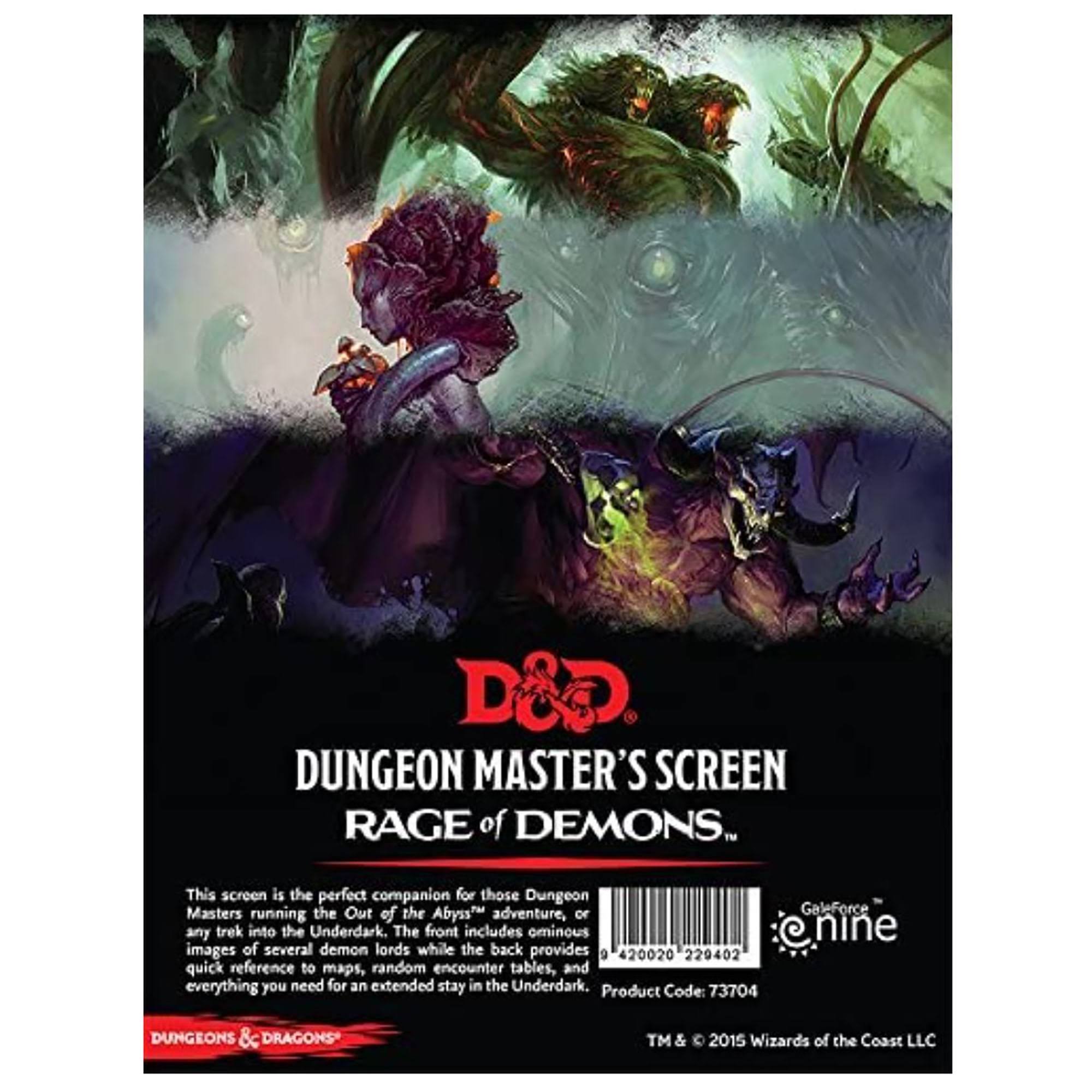 Dungeons & Dragons Rage of Demons DM Screen