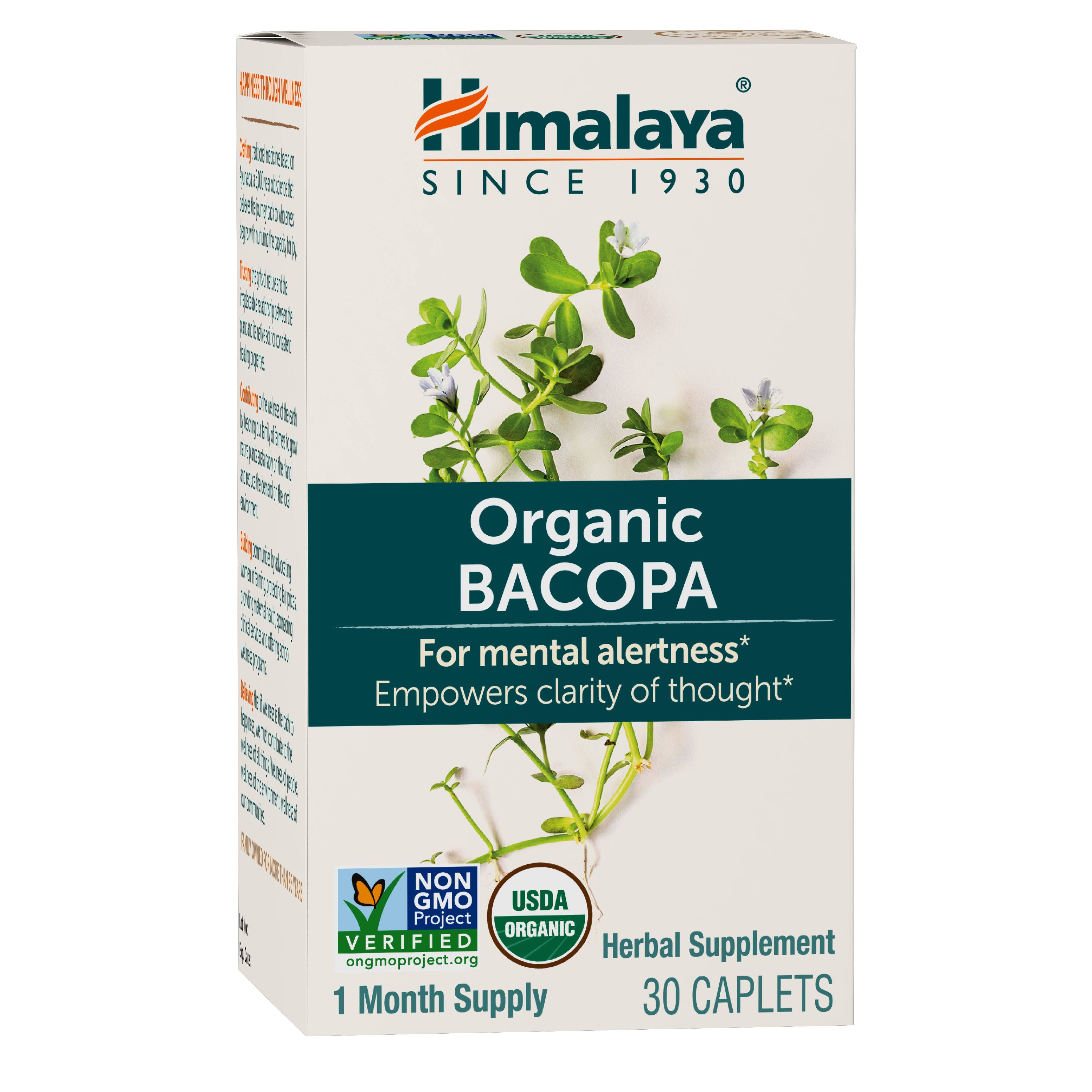 Himalaya Bacopa Memory Support Herbal Supplement - 30 Caplets