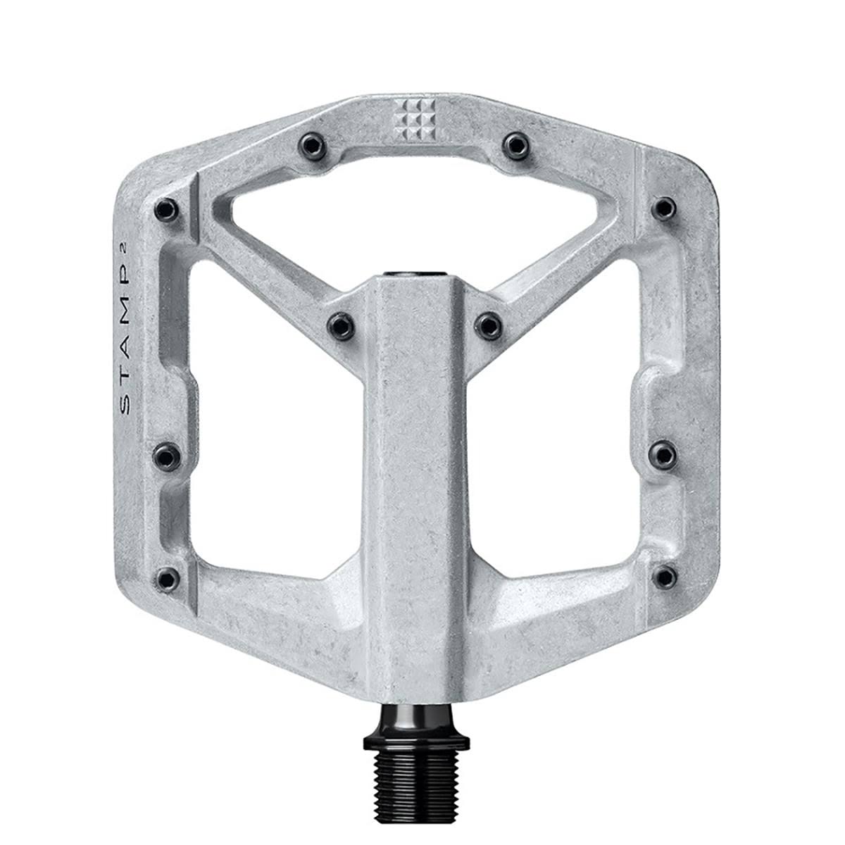 Crank Brothers Stamp 2 Large Pedals, Raw Silver