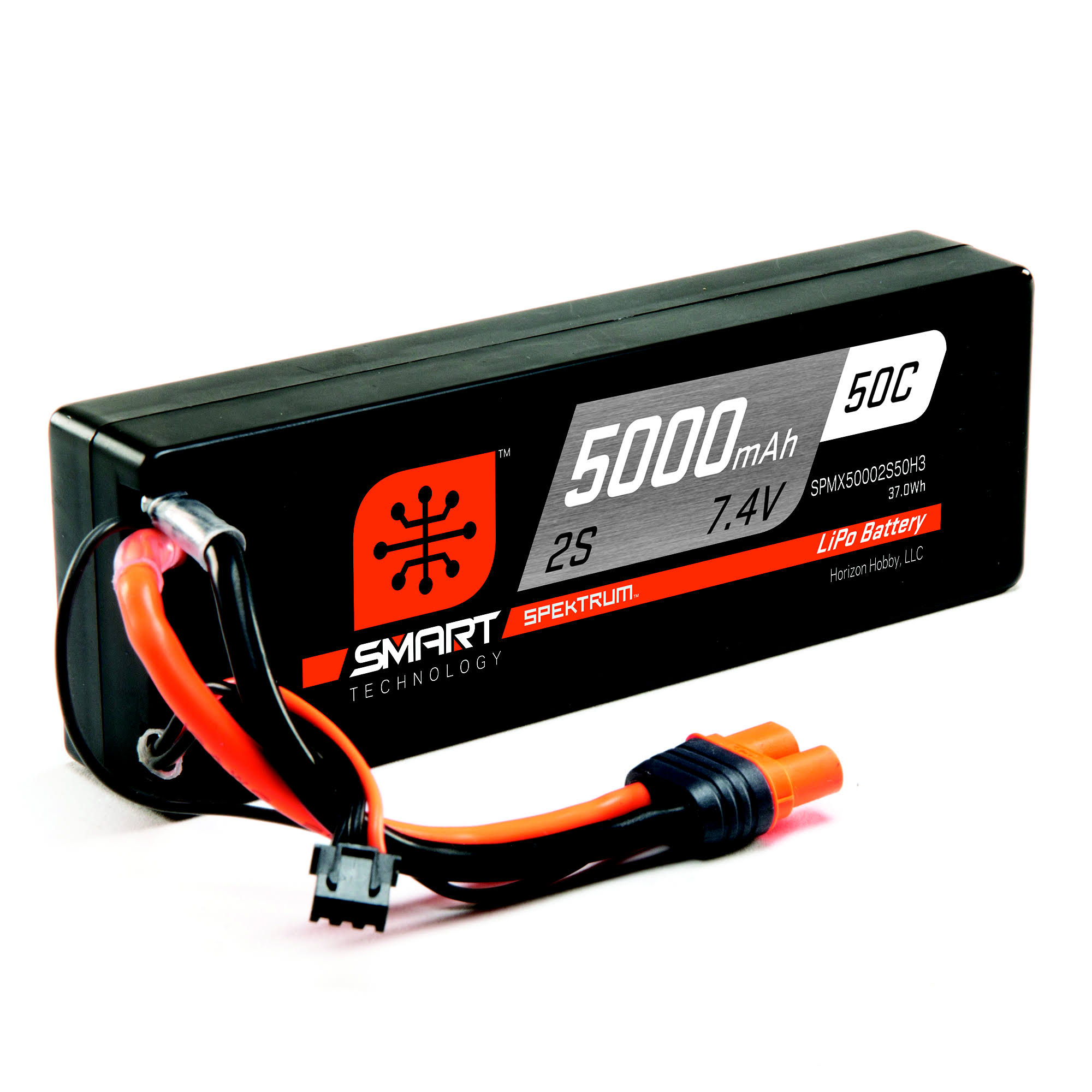 Spektrum 2S 7.4V 5000mAh 50C Hardcase Smart Lipo IC3 SPMX50002S50H3