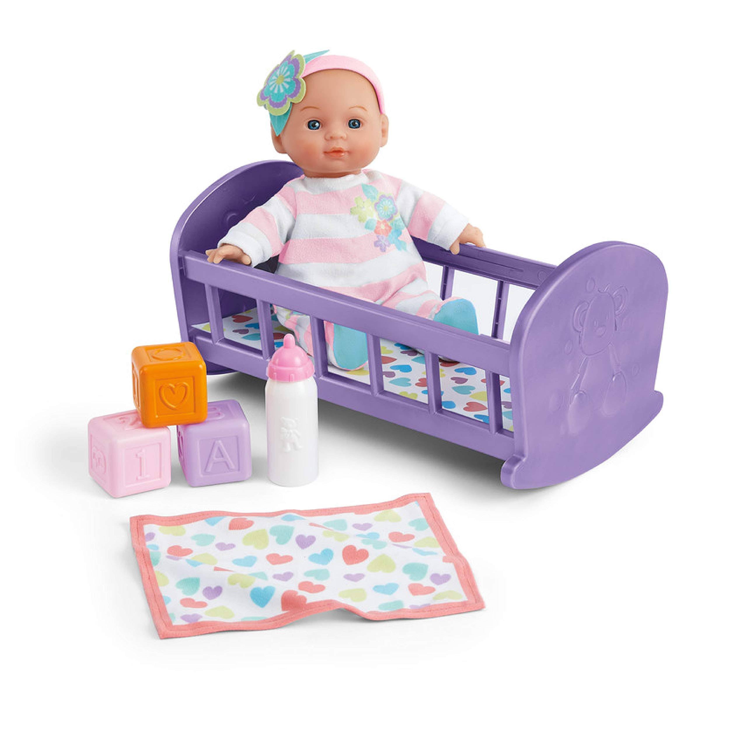 Kidoozie Lullaby Baby Playset - Soft Body Doll and Crib For Children A