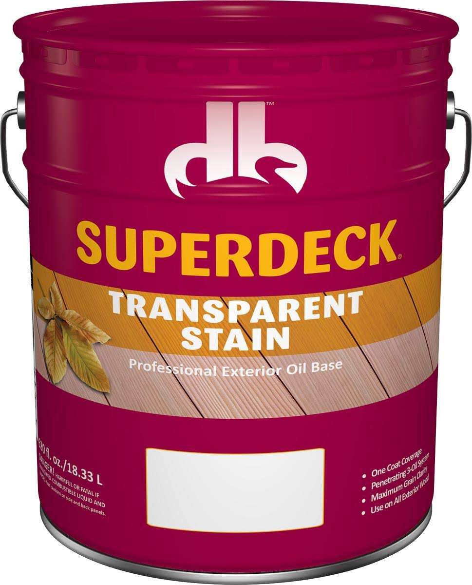 Superdeck DB0019075-20 Transparent Wood Stain - 5gal, Canyon Brown