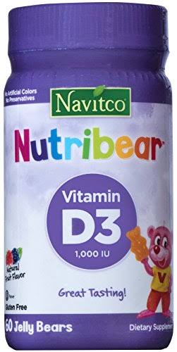 Navitco NutriBear Vitamin D3 1000 IU Jelly Bears - x60