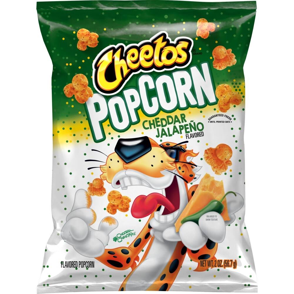 Cheetos Popcorn, Cheddar Jalapeno Flavored - 2 oz