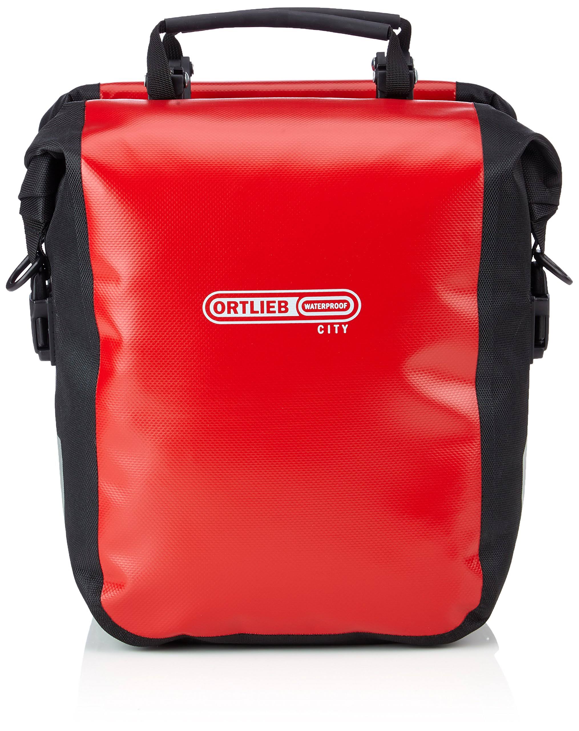 Ortlieb Front-Roller City Front Pannier - Red & Black