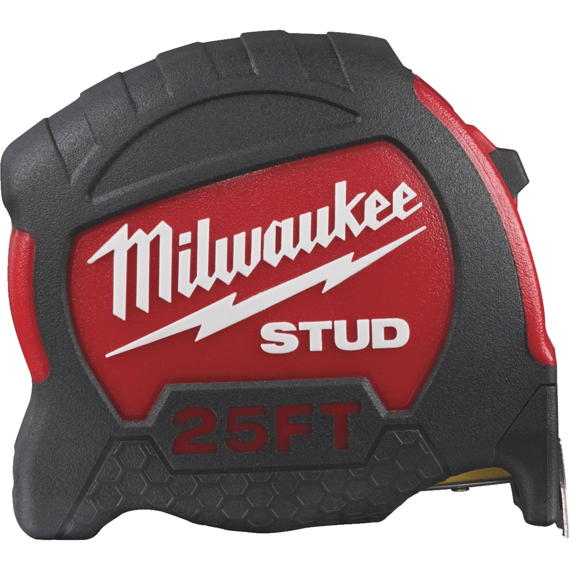 Milwaukee 48-22-9925 Stud Tape Measure - Red/Black, 25'