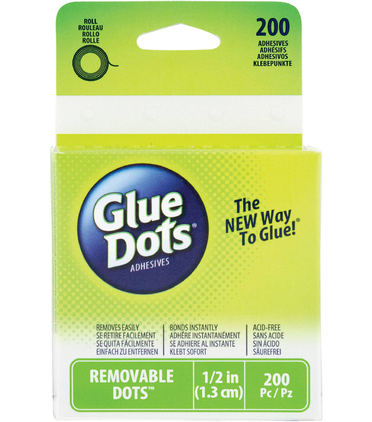 Glue Dots International Remove Adhesive Roll - 1/2", 200pc