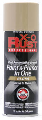 True Value Anti Rust Enamel Paint and Primer - Pebble Gloss, 12oz