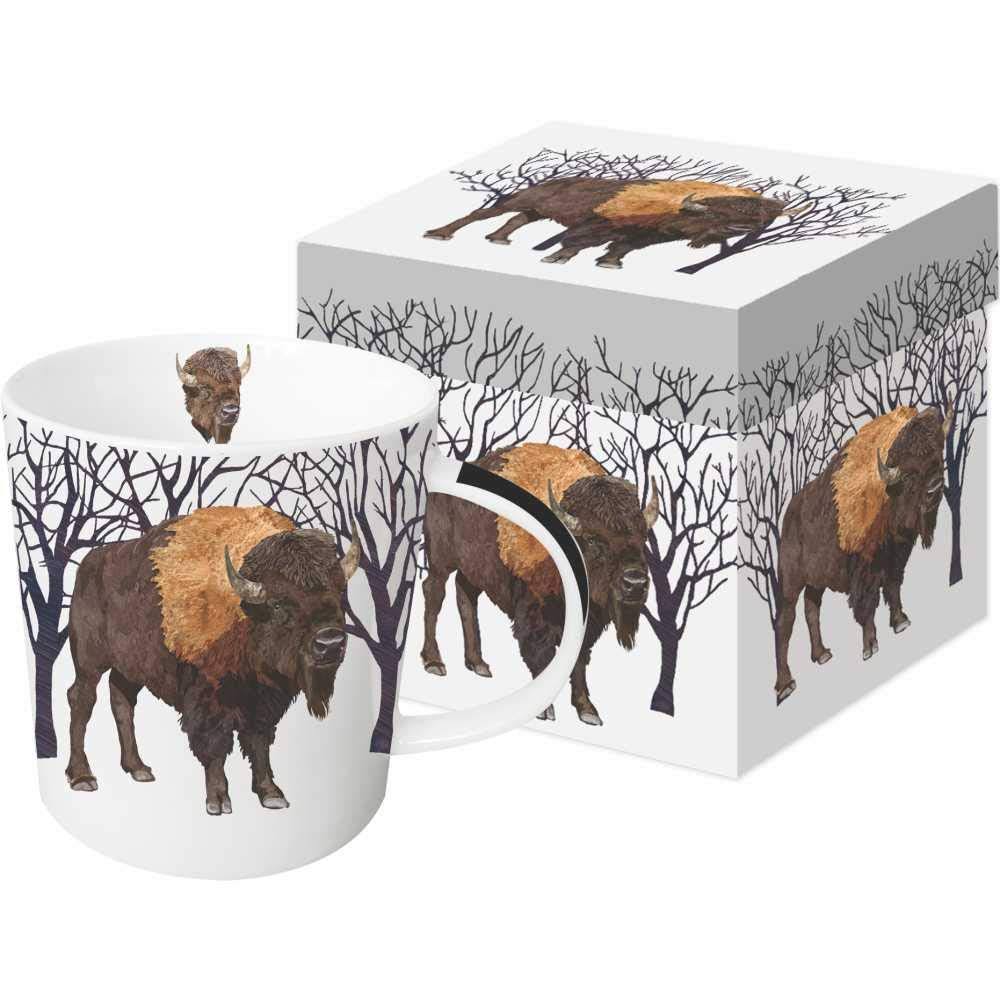 Paperproducts Design 28238 Winter Buffalo Gift Boxed Mug