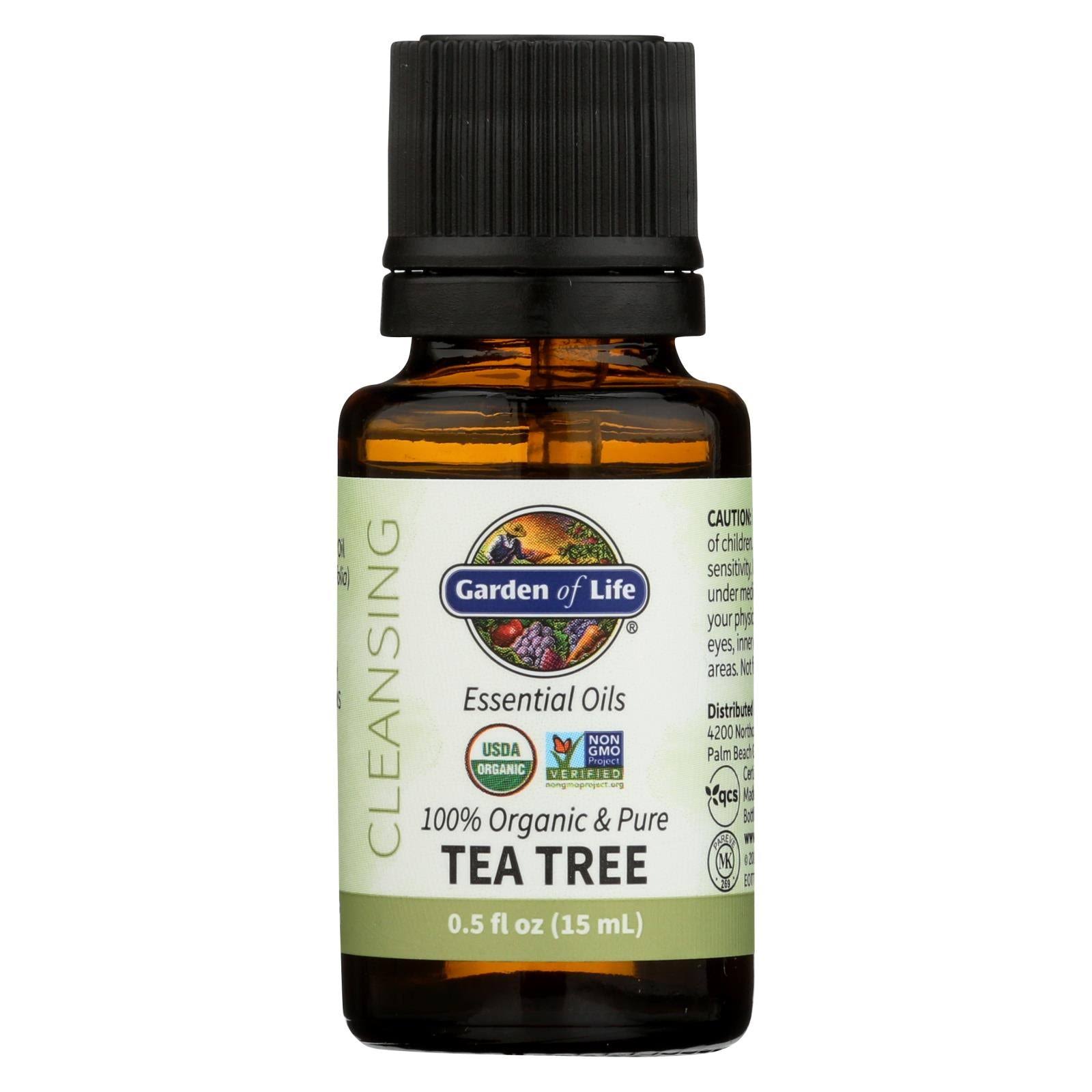 Garden of Life - Organic Essential Oil, Tea Tree - 0.5 fl. oz (15 ml)