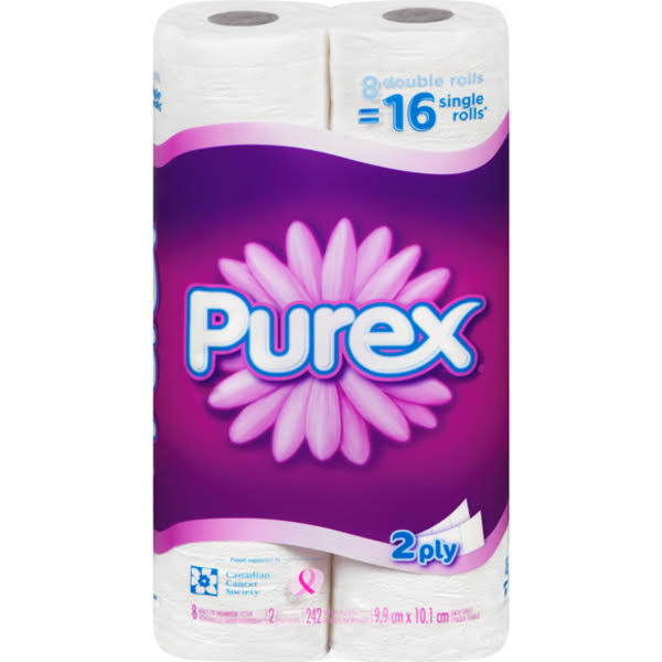 Purex Bathroom Tissue Double Rolls - 8's