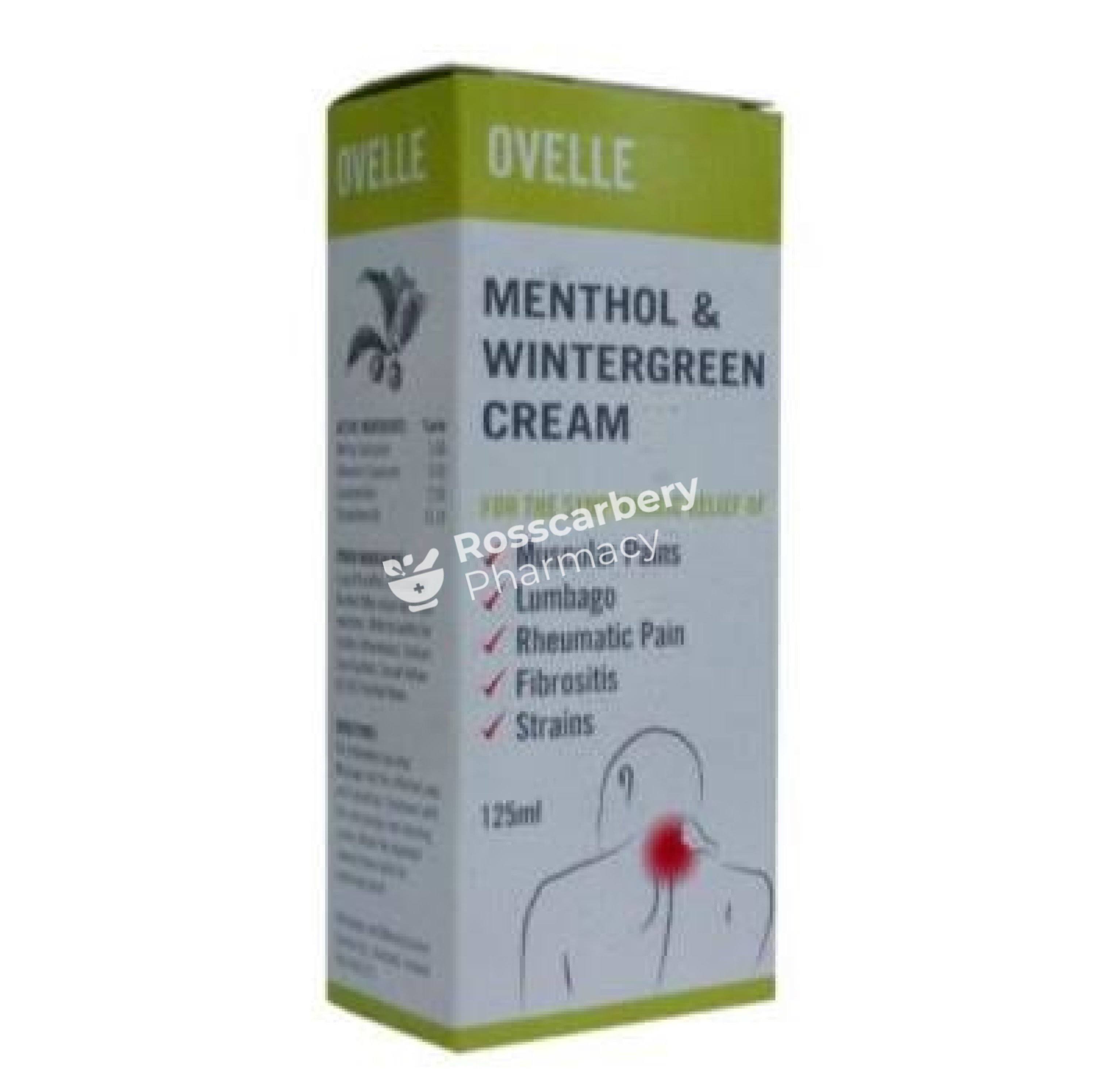 Ovelle Menthol & Wintergreen Cream 125ml