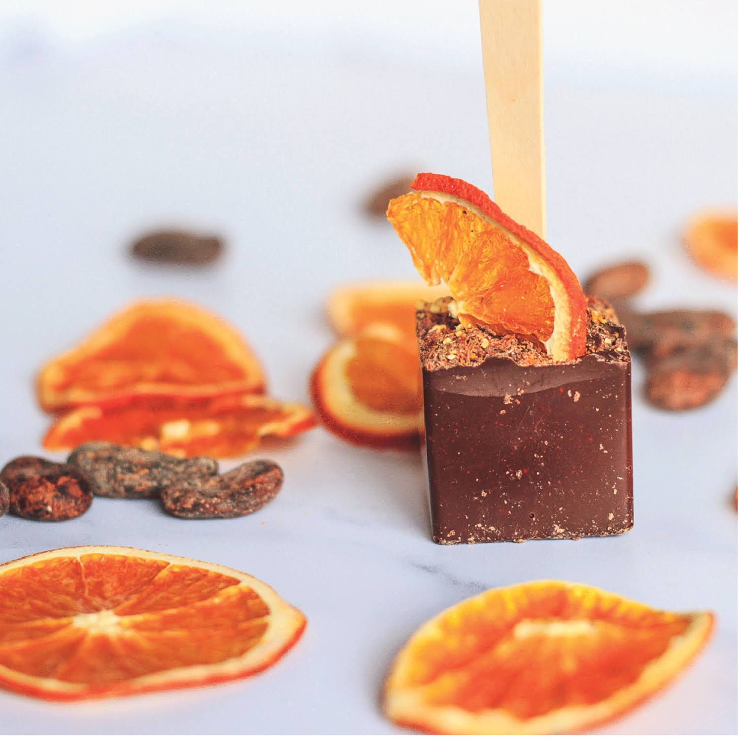 Nibbed Organic Dark Chocolate Melting Spoon Cacao & Orange - 40g