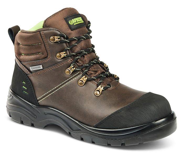 Apache Composite Waterproof Safety Boot, Brown, Size 11