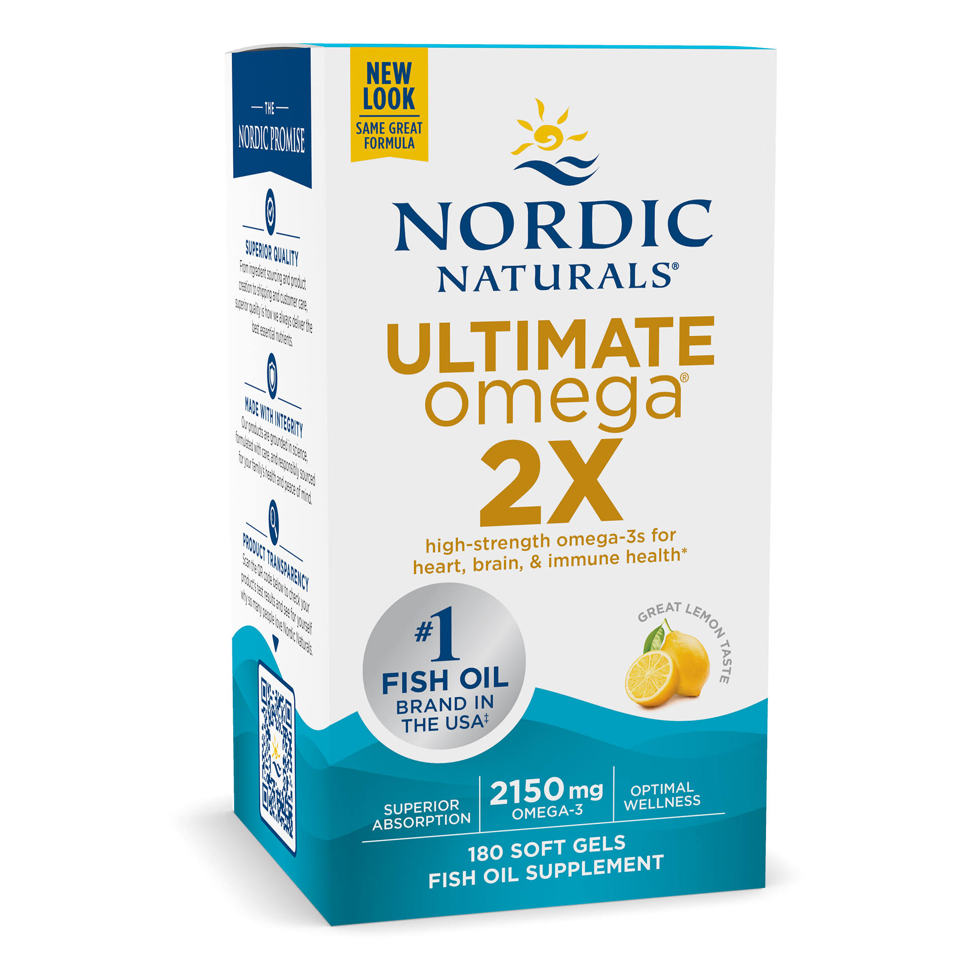 Ultimate Omega 2X, 180 Softgels, Nordic Naturals