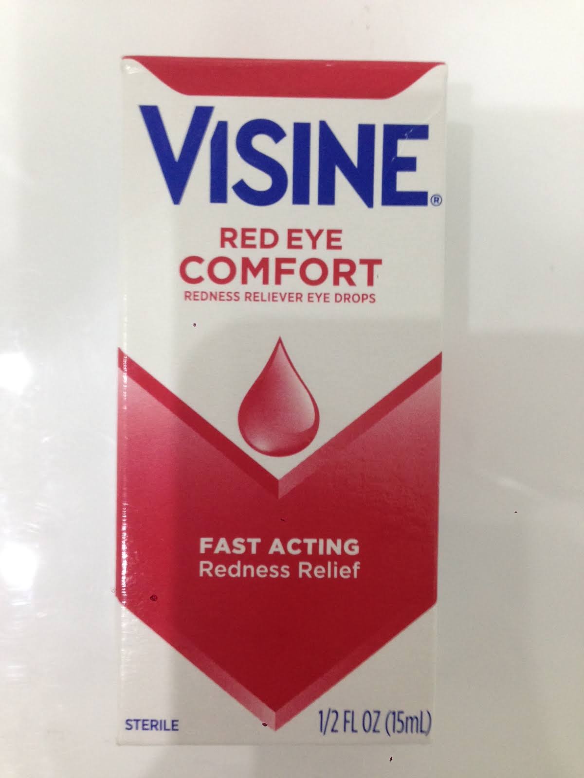Visine, Red Eye Comfort, Redness Reliever Eye Drops, 15ml