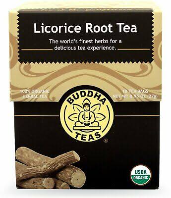 Buddha Teas Organic Herbal Tea - 18 Tea Bags, Licorice Root