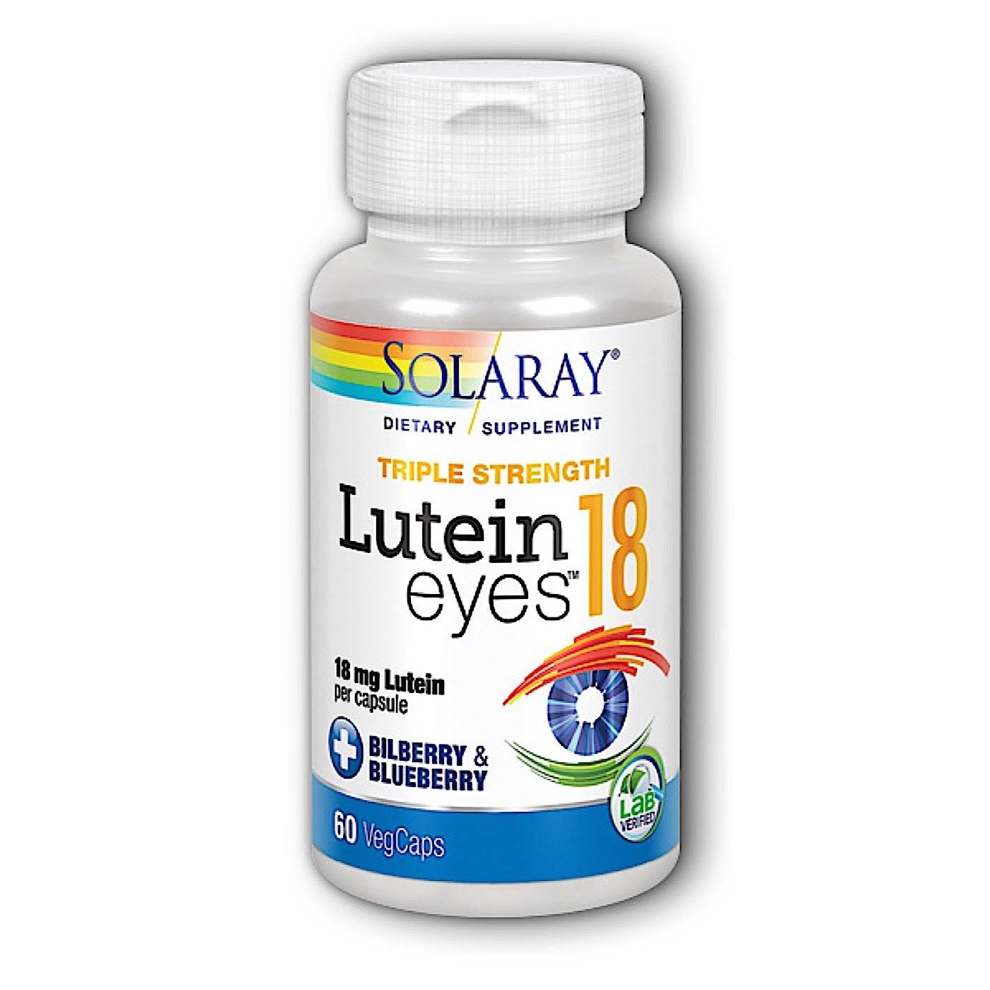 Solaray Lutein Eyes Supplement - 60 Capsules