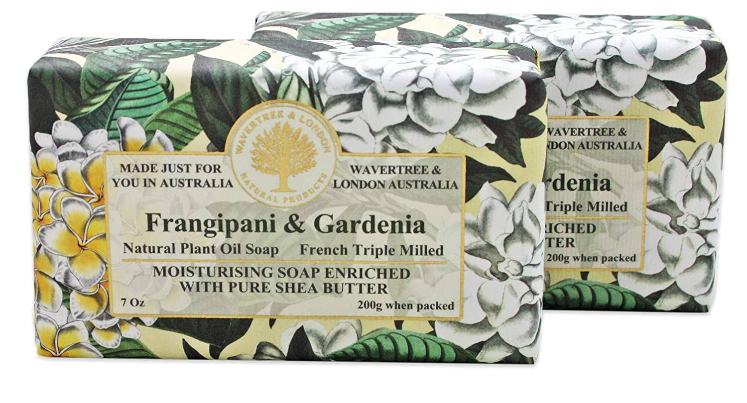 Wavetree & London French Tripled Soap - Frangipani & Gardenia, 200g