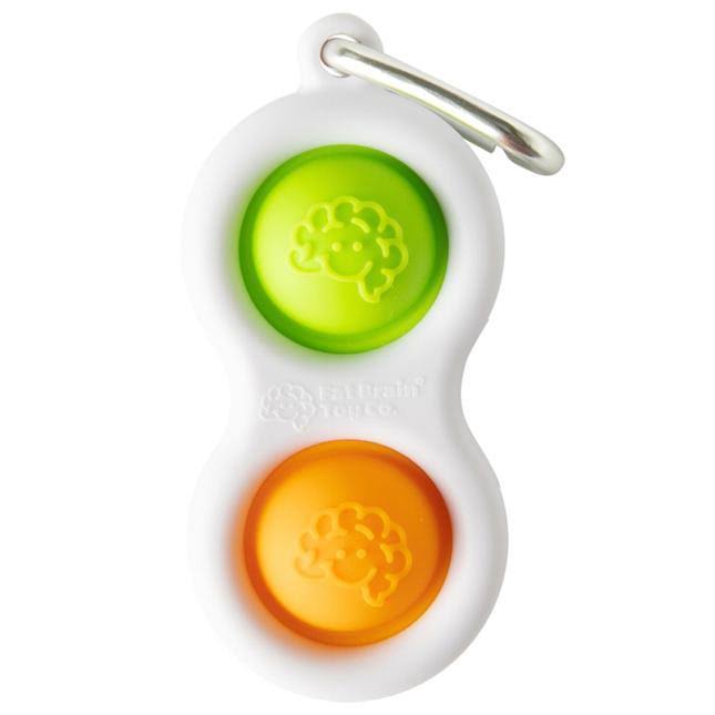 Fat Brain Toys Simpl Dimpl Fidget Toy, Orange/Lime