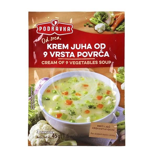 Podravka Cream of 9 Vegetables Soup - 45 Grams - Devon Market - Delivered by Mercato