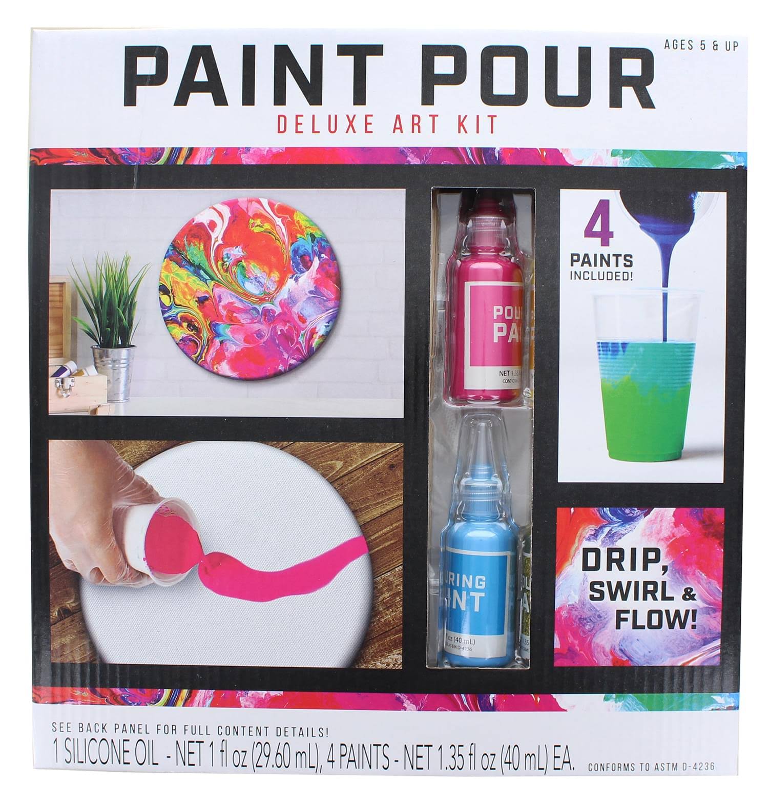 Paint Pour Deluxe Art Kit Anker Play Pink