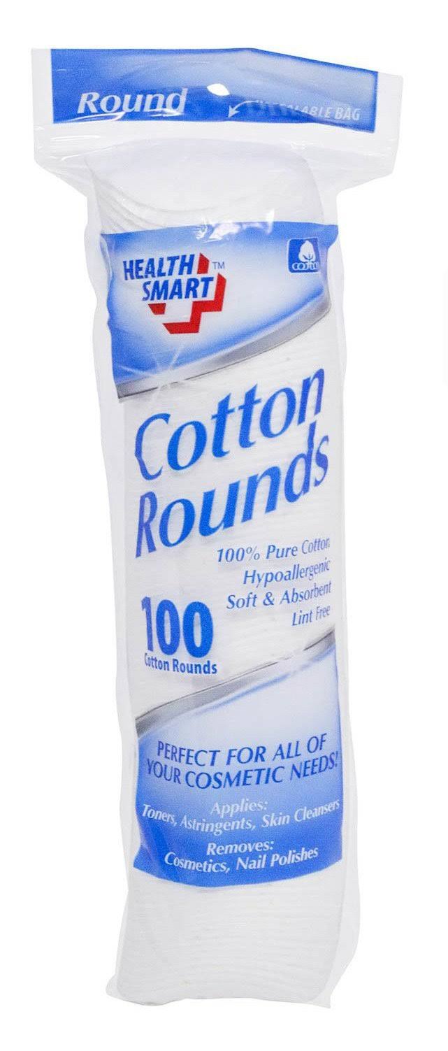 Health Smart Cotton Pads Round 100 Pcs