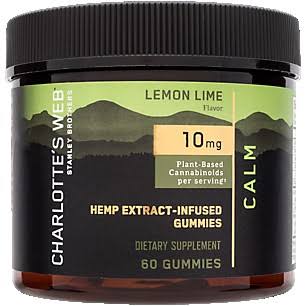 Hemp Extract Gummies for Calm Support - 10mg - Lemon Lime G6319204