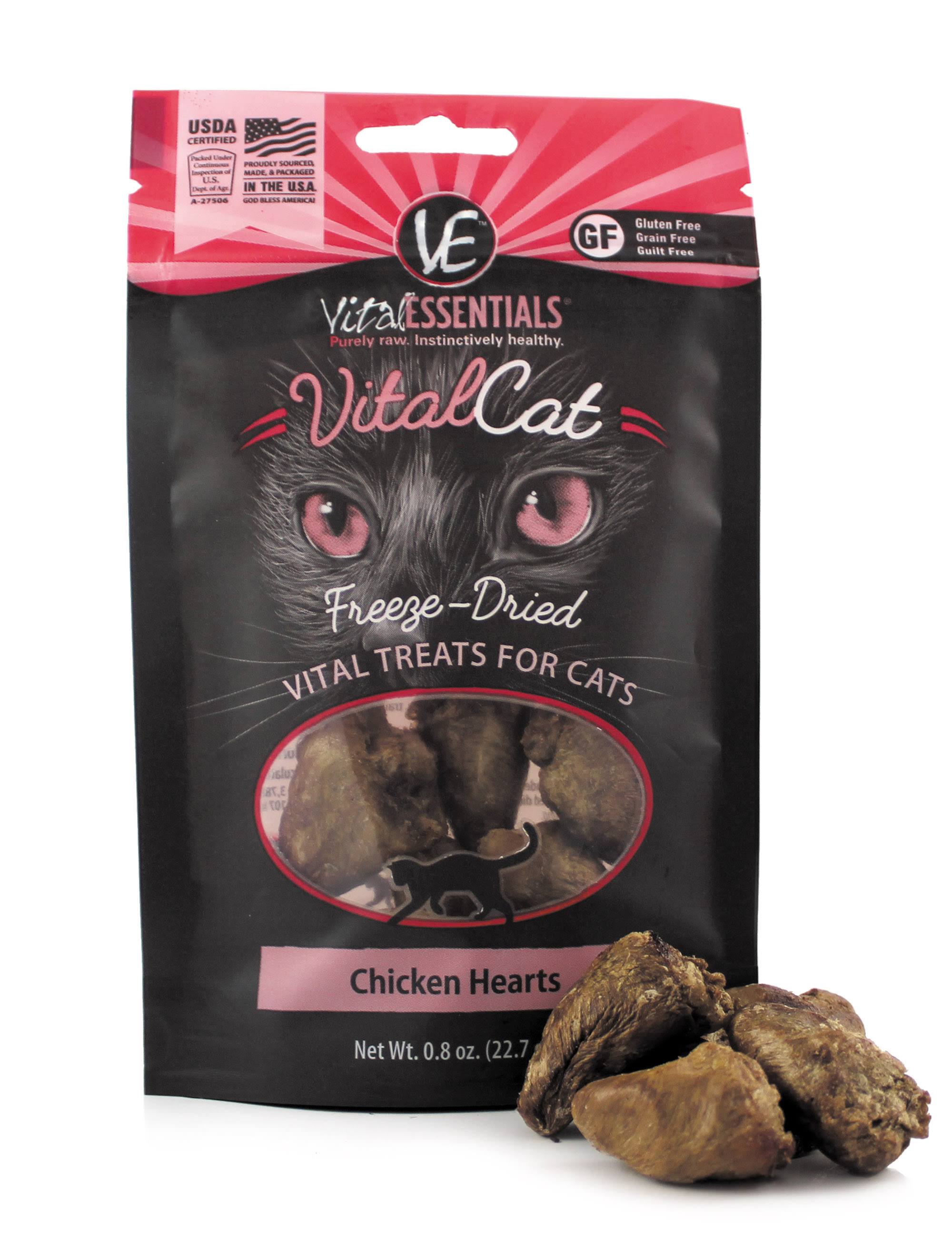 Vital Essentials Freeze Dried Chicken Hearts Cat Treats