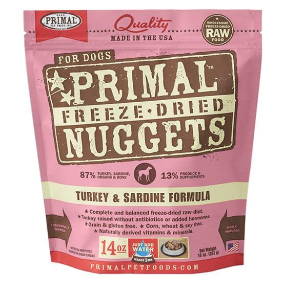 Primal Freeze-Dried Formula for Dogs - Turkey And Sardine Formula, 397g