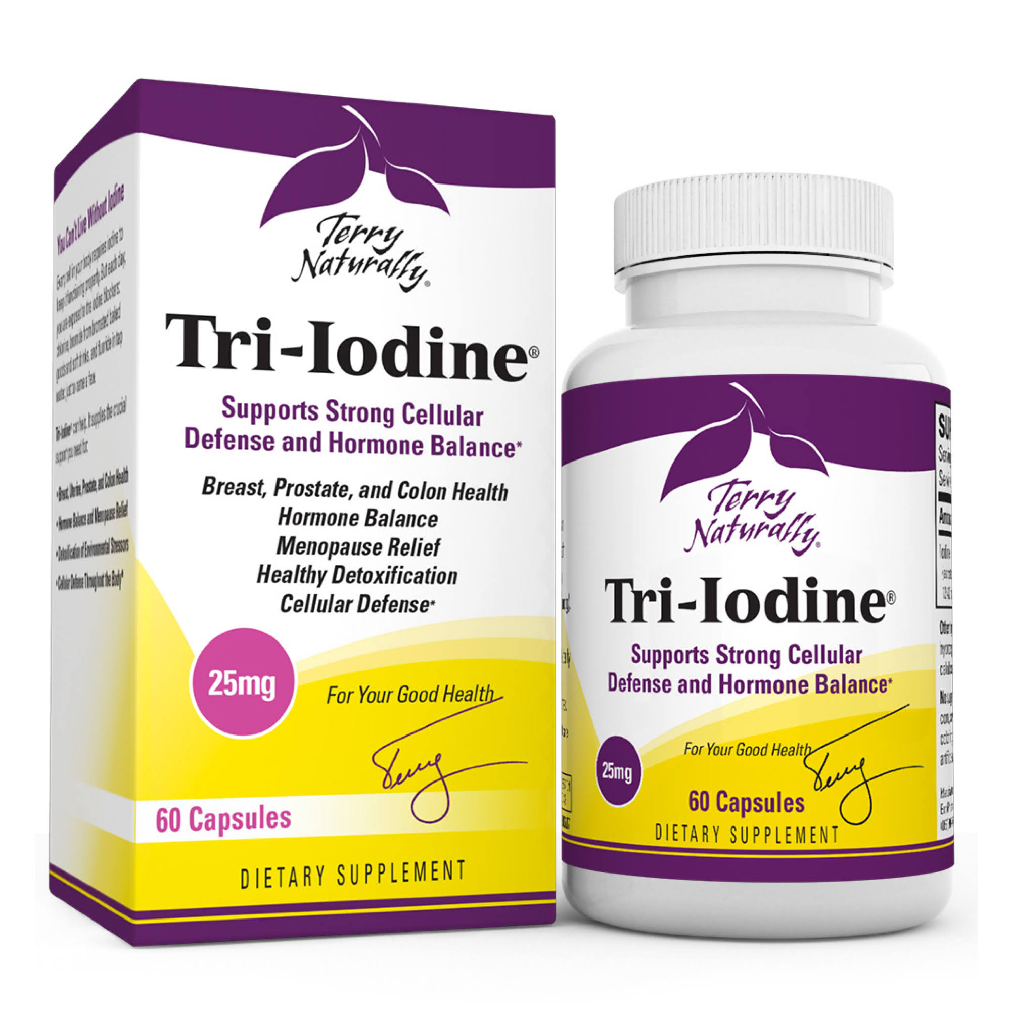 EuroPharma Terry Naturally Tri-Iodine Supplement - 60 Capsules