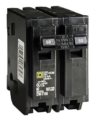 Schneider Electric Homeline Square D Circuit Breaker - 50A, Two Pole