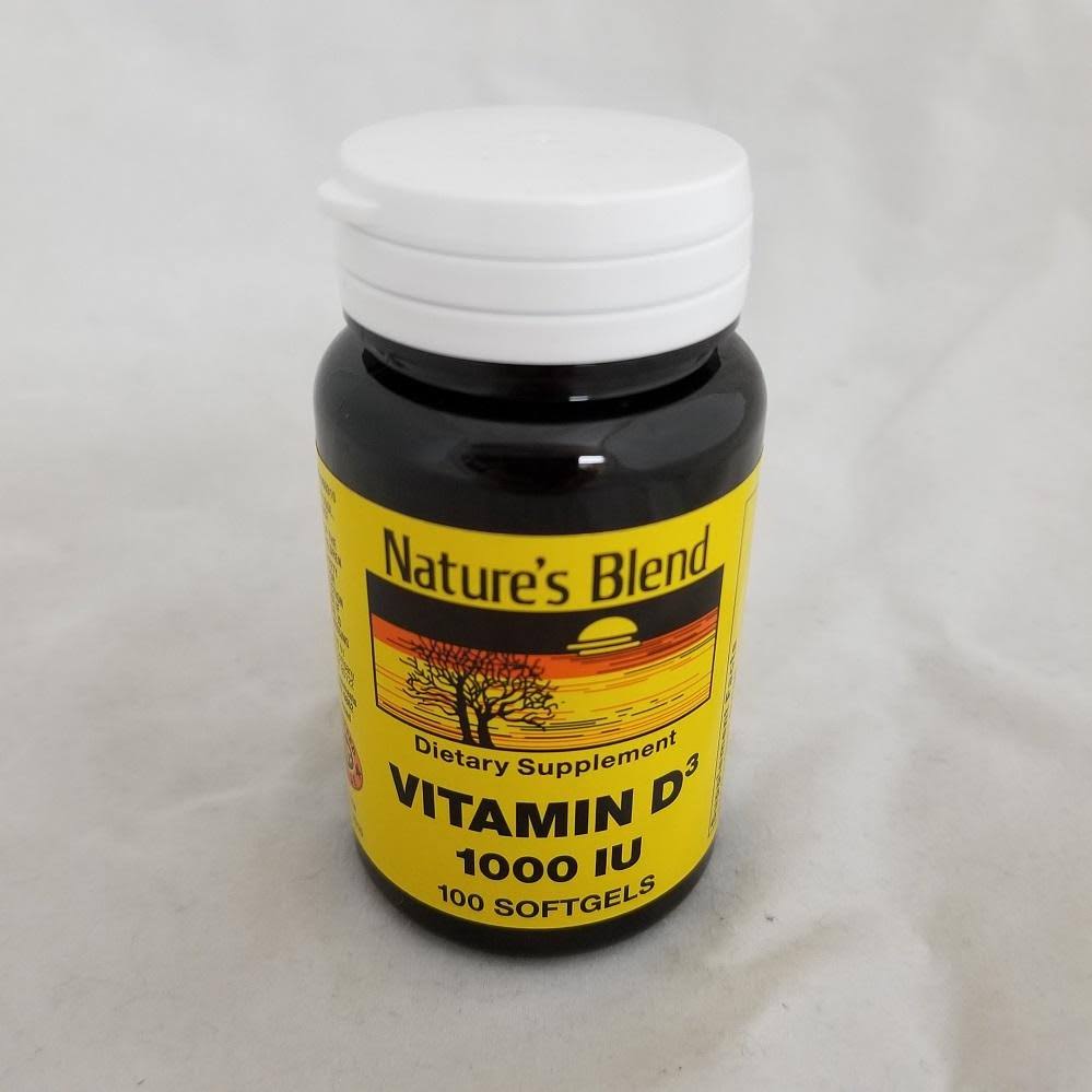Nature's Blend Vitamin D3 Tablets, 1,000IU, 100ct 079854093100A325 | General