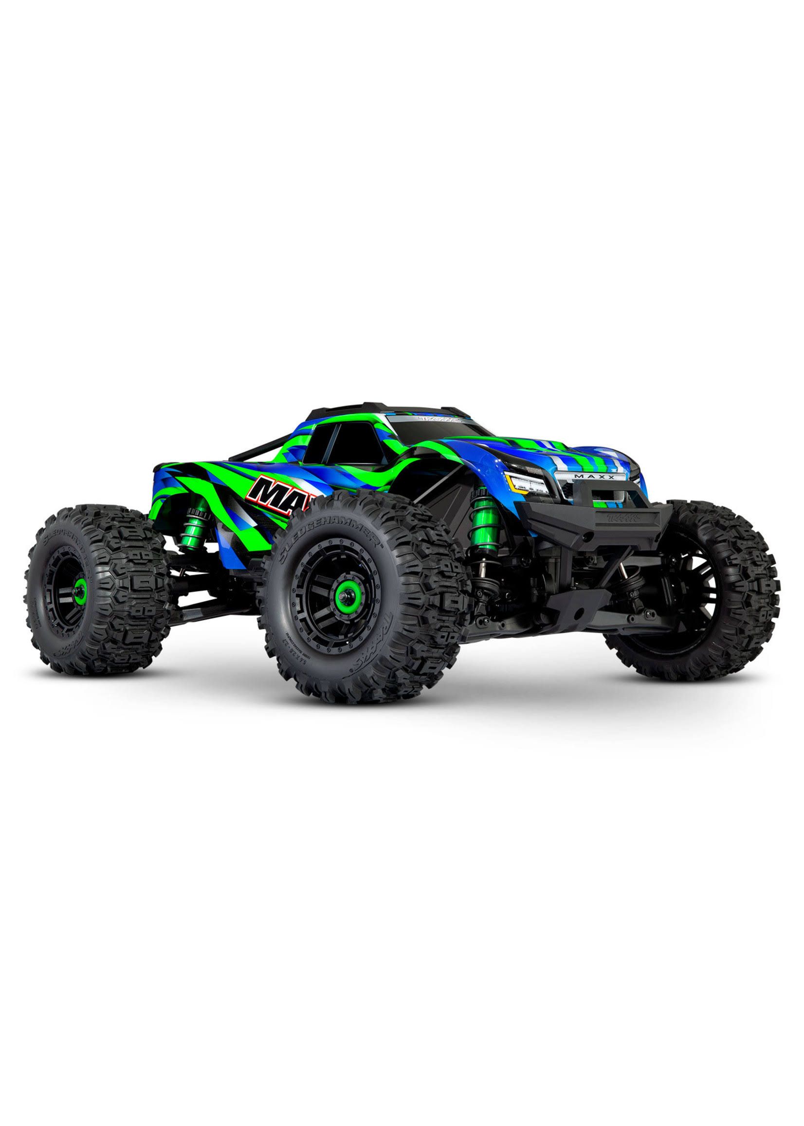 Traxxas 89086-4 Maxx V2 with WideMaxx 1/10 Electric RC Monster Truck Green
