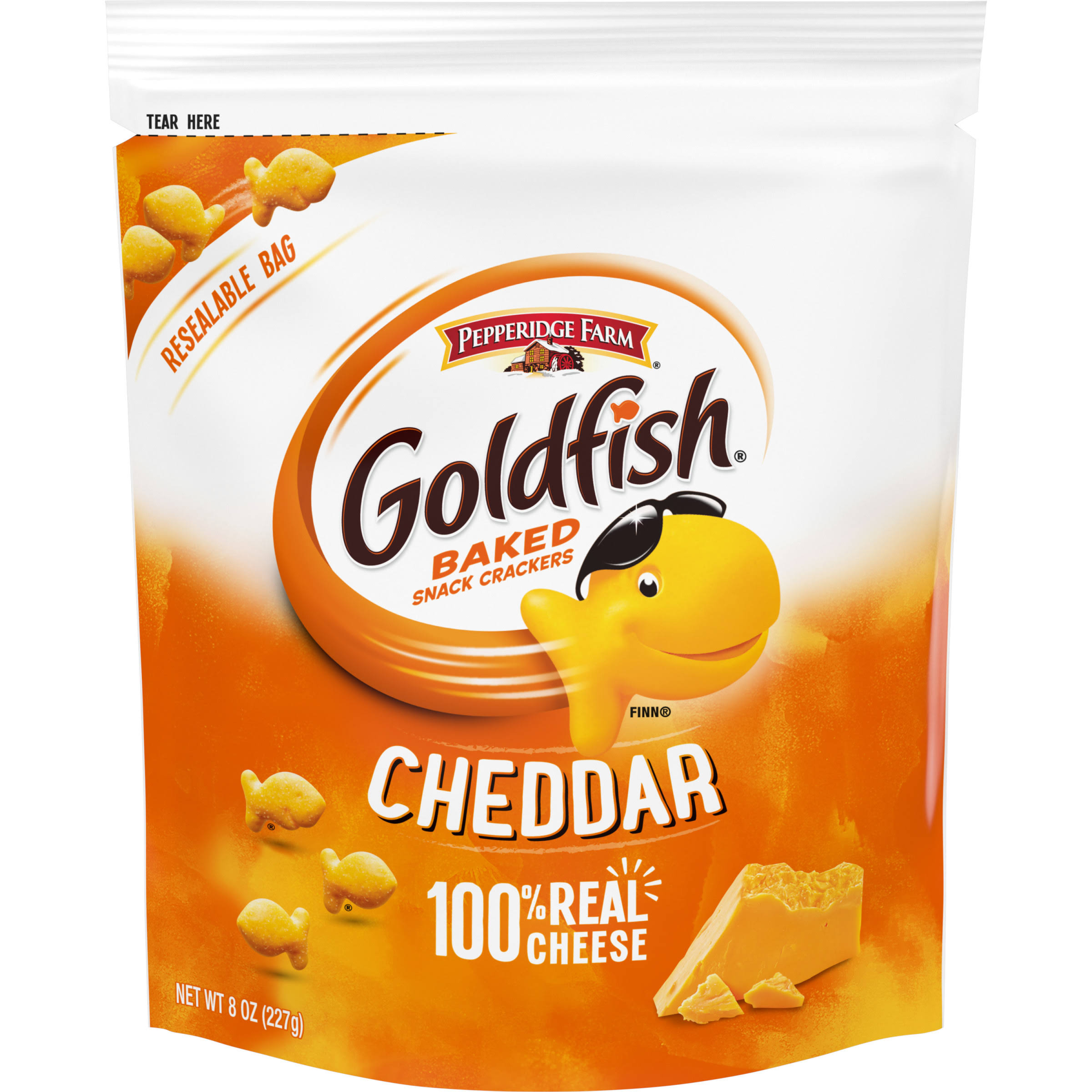 Goldfish Snack Crackers, Cheddar, Baked - 8 oz