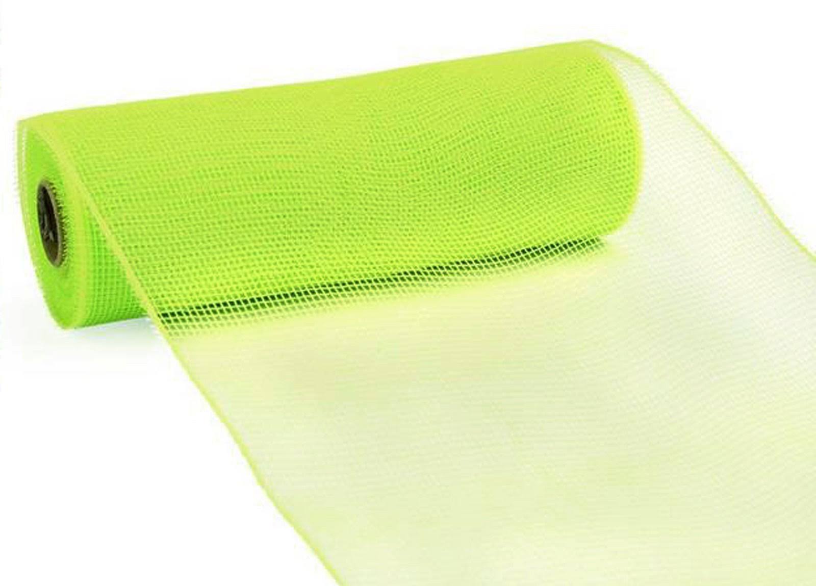 10" Apple Green Deco Poly Mesh RE130256
