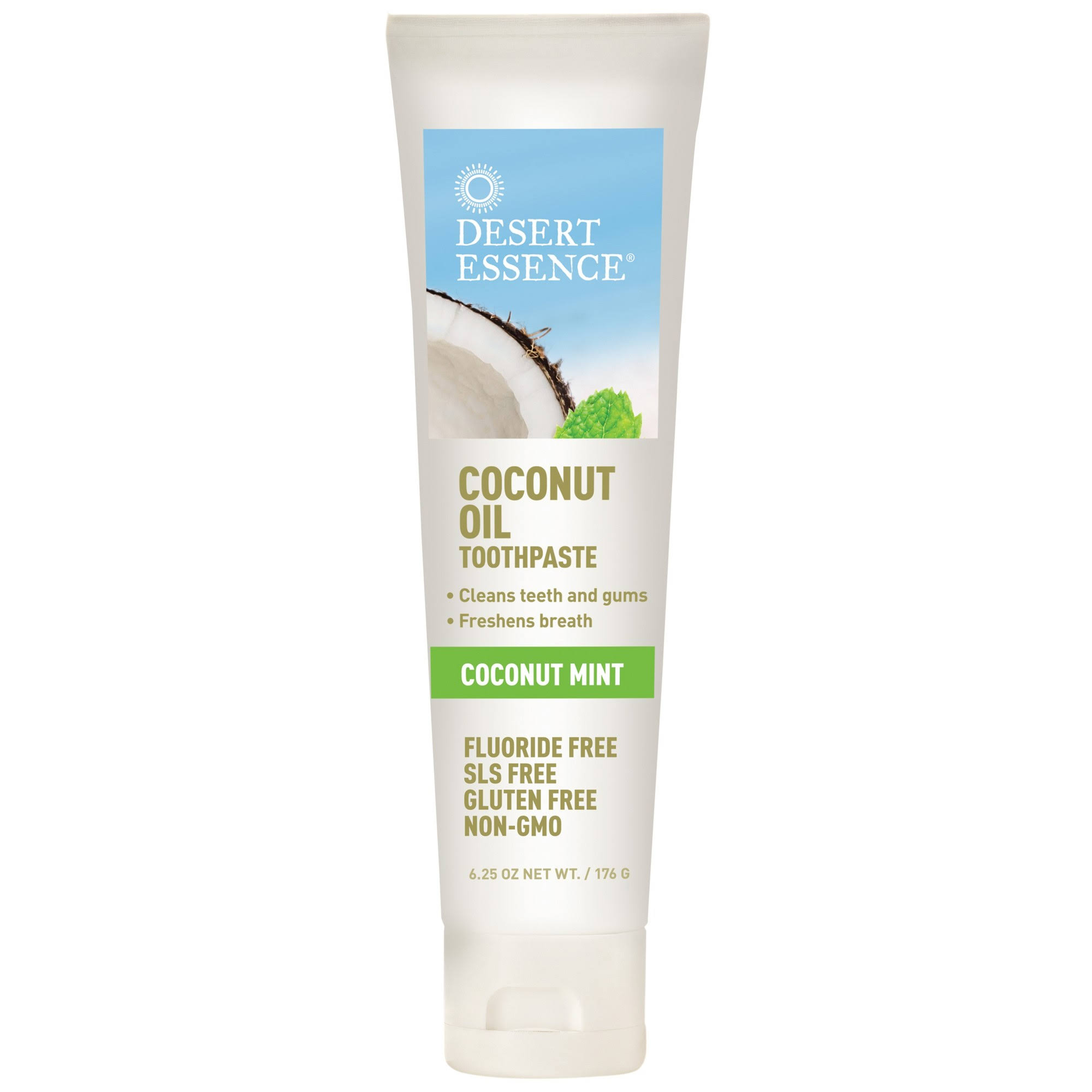 Desert Essence - Coconut Oil Toothpaste - Mint - 6.25 oz