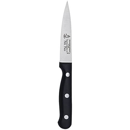 Messermeister High Carbon Stainless Steel Paring Knife, Black, 4-Inch