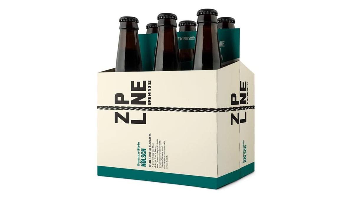 Zipline Kolsch Lager, 6 Pack, 12 fl oz Bottle