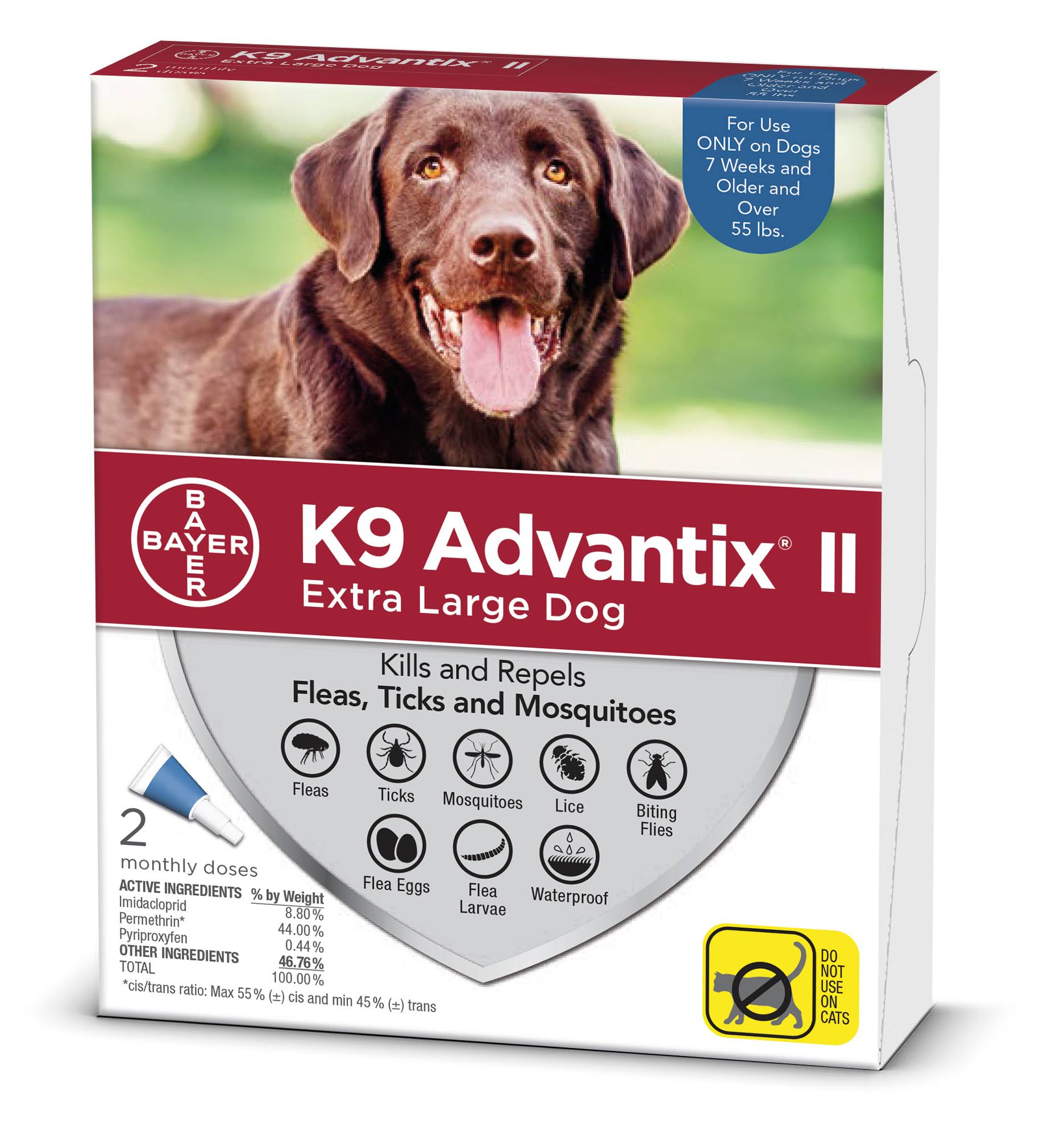 Bayer Healthcare K9 Advantix ll X-Large Dog Flea and Tick Prevention and Treatment - Over 55lb