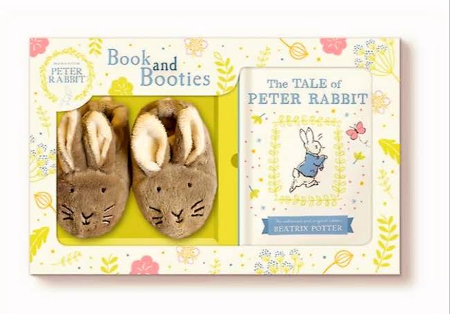 Tale of Peter Rabbit Book and First Booties Gift Set - Beatrix Potter