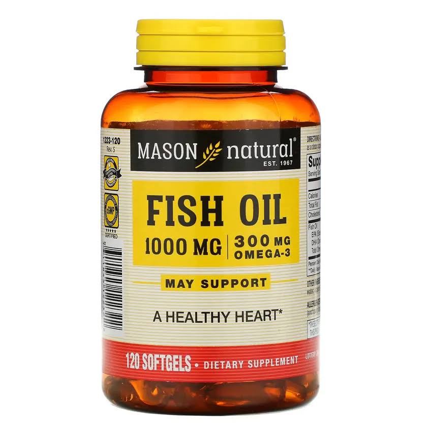 Mason Natural Omega-3 Fish Oil - 1000mg, 120ct