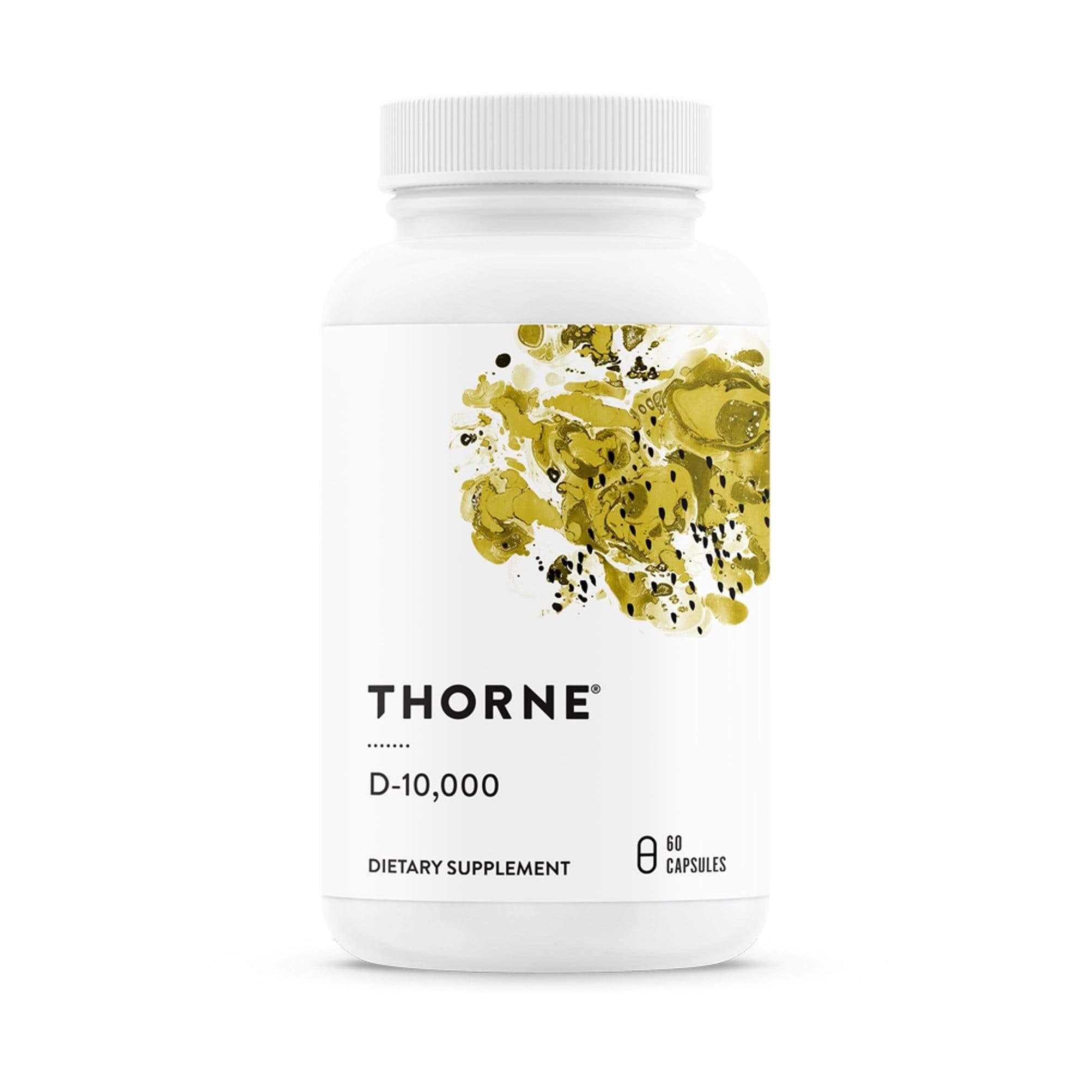 Thorne Research Vitamin D-10,000 Dietary Supplement - 60 Vegetarian Capsules
