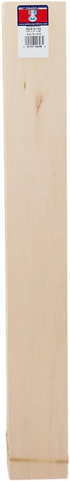 Midwest Products 4306 Basswood Sheet, 24 in L 10 Pack
