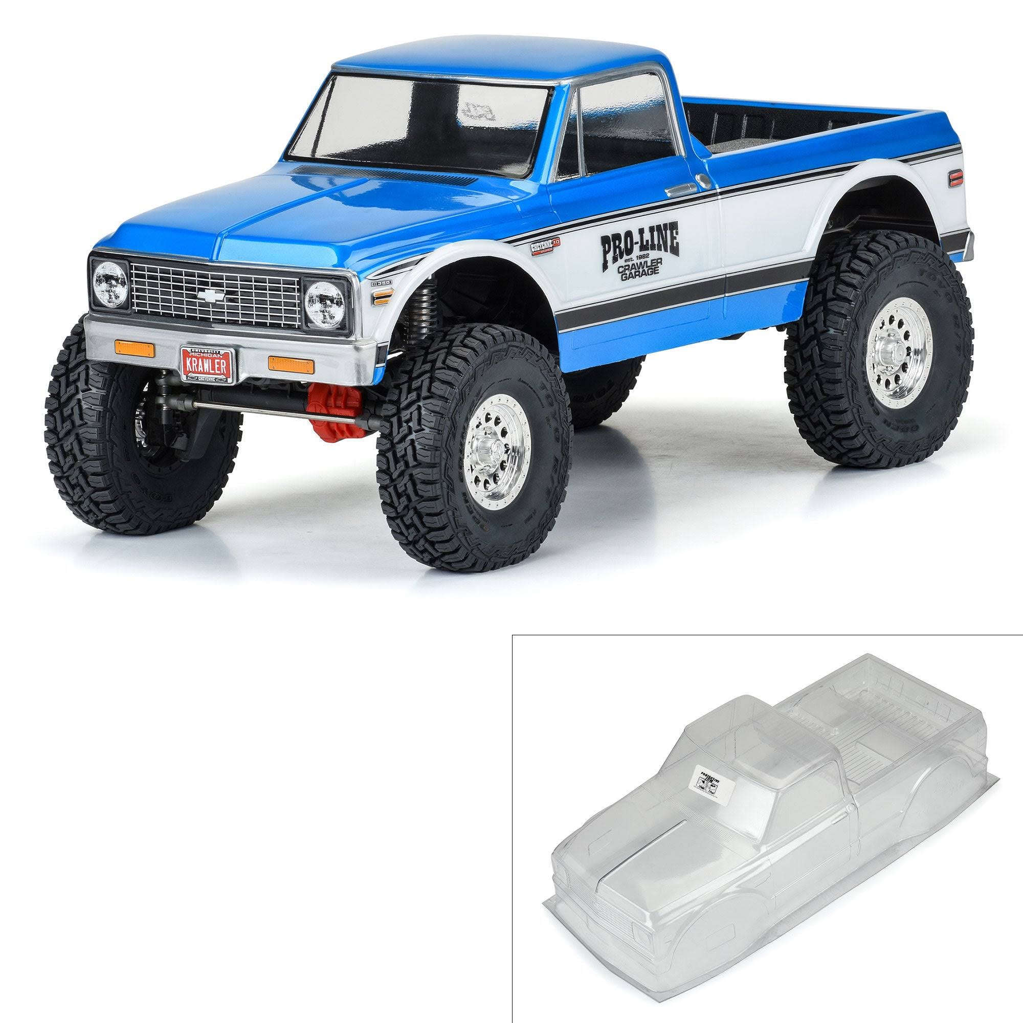 Proline 1/10 Chevy K-10 Clear Body Suit 12.3inch Crawlers